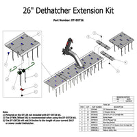 DT-EXT26 Dethatcher Extension Kit
