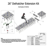 DT-EXT26 Dethatcher Extension Kit