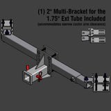 DTHLG-UNI+1 2” Single Receiver Hitch