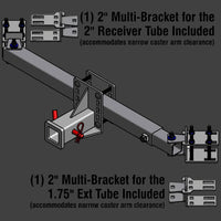 DTHLG-UNI+2 2” Single Receiver Hitch