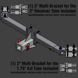 DTHLG-UNI+2 2” Single Receiver Hitch