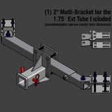 DTHMD-UNI+1 2” Single Receiver Hitch