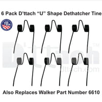 U Shape Dethatcher Tine D'ttach 69860001  / Walker 6610