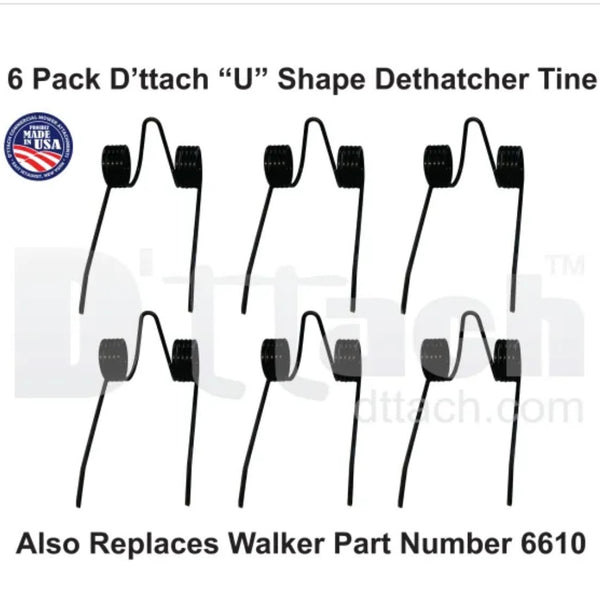 U Shape Dethatcher Tine D'ttach 69860001  / Walker 6610