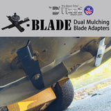 XB3 2.5" W x 5/8 CH X-Blade Dual Mulching Blade Adapter Kit (3pk)